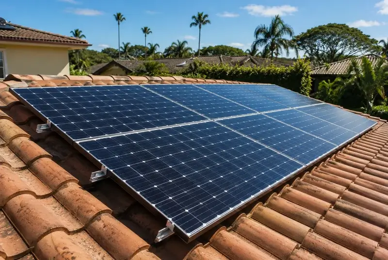 Installation de panneaux solaires au Sappey